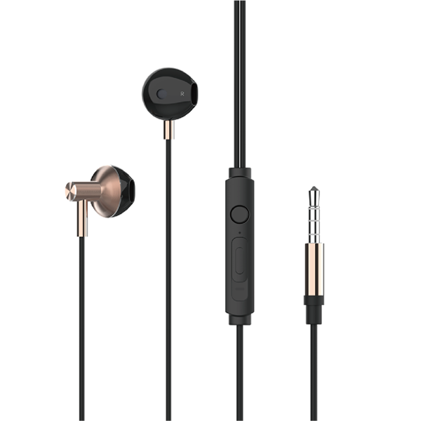 wired metal 3.5mm earphone earbuds